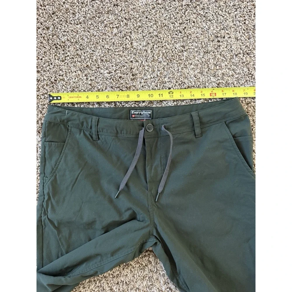 686 Pants Mens 36x34 Green Chino Everywhere Regular Fit Technical Outdoors